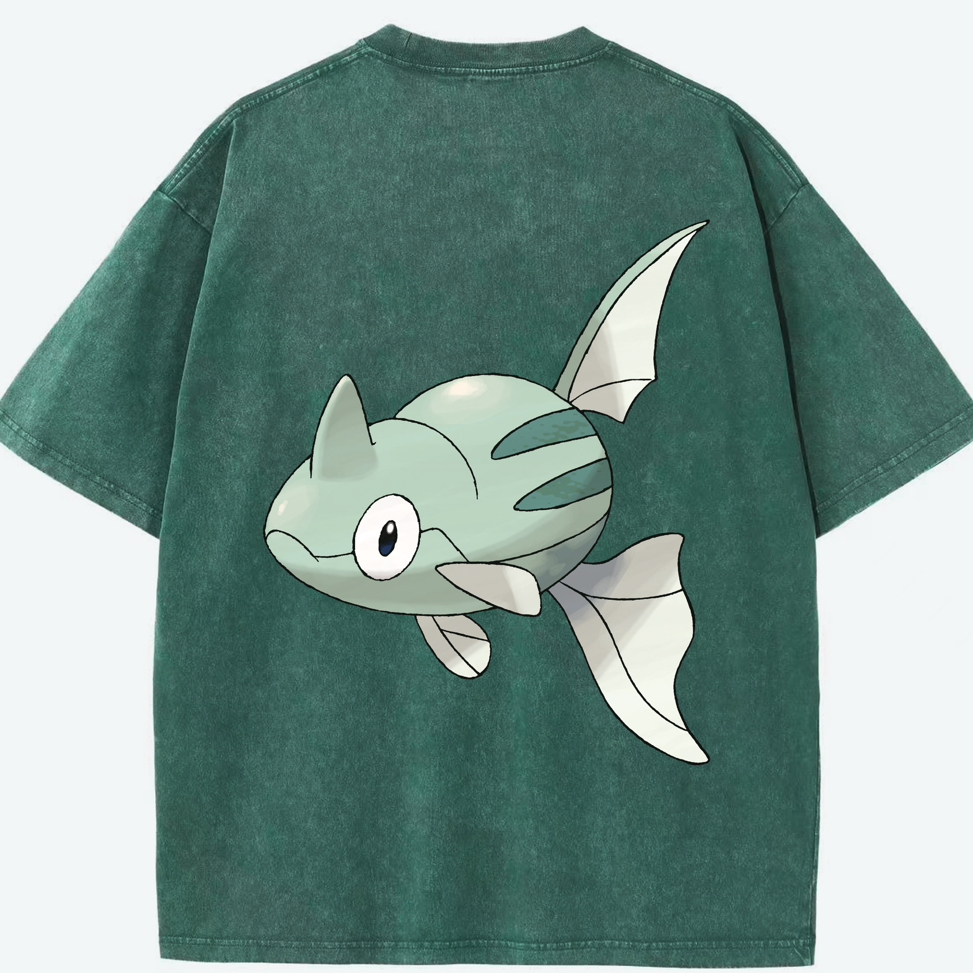 （画像用） ポケットモンスター Pokémon 綿100% ヴィンテージ風 半袖Tシャツ（背面プリント）